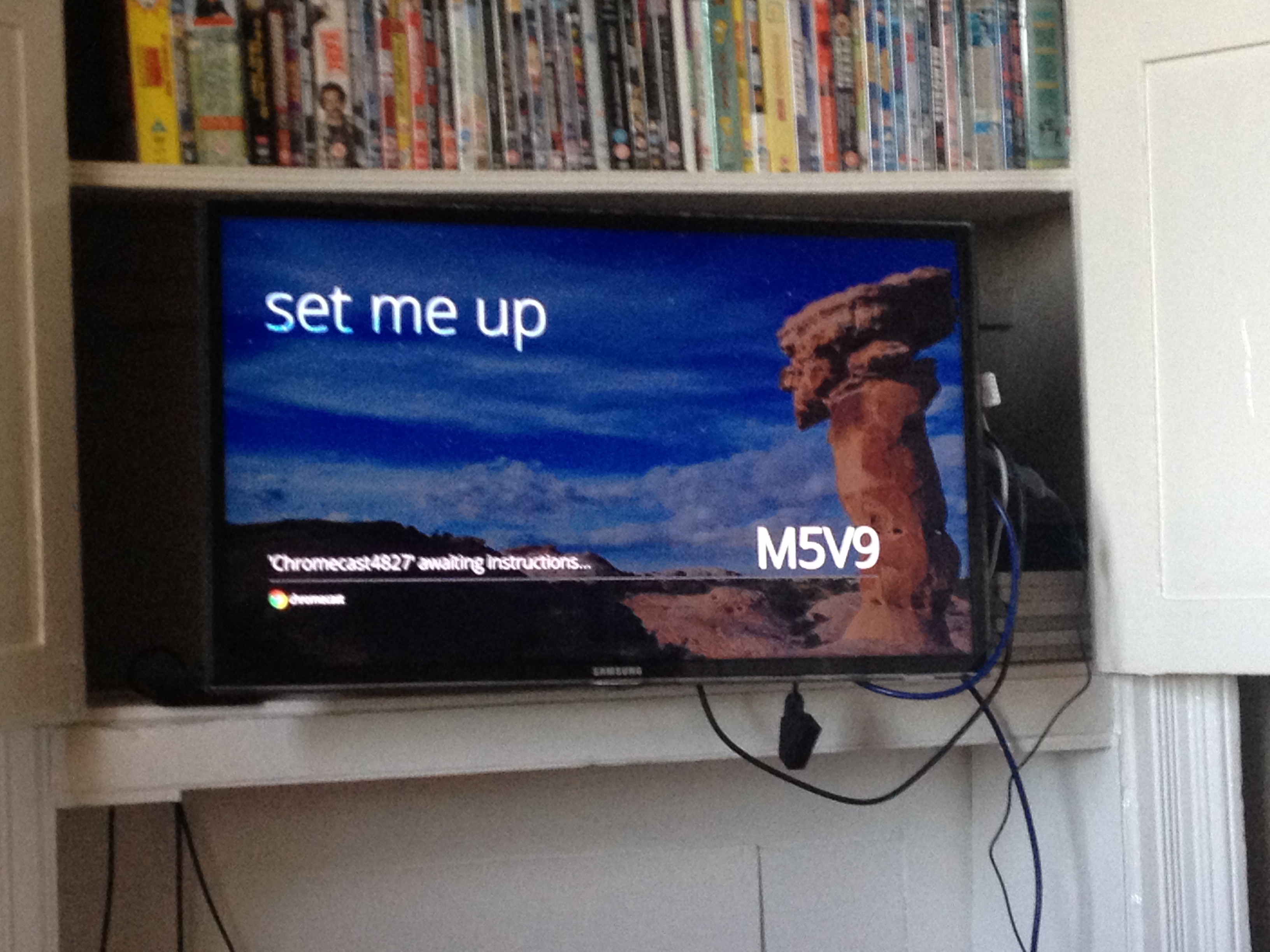 The code on the TV
