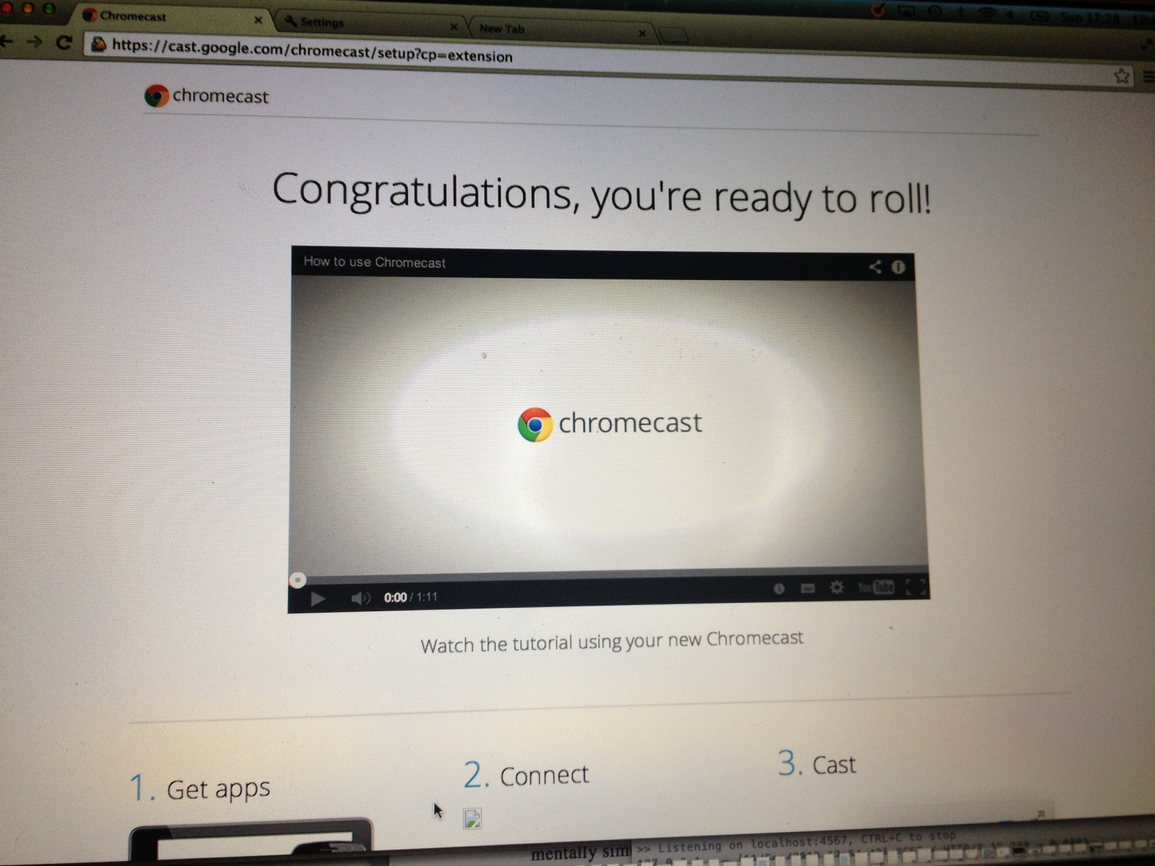 Chromecast how-to video